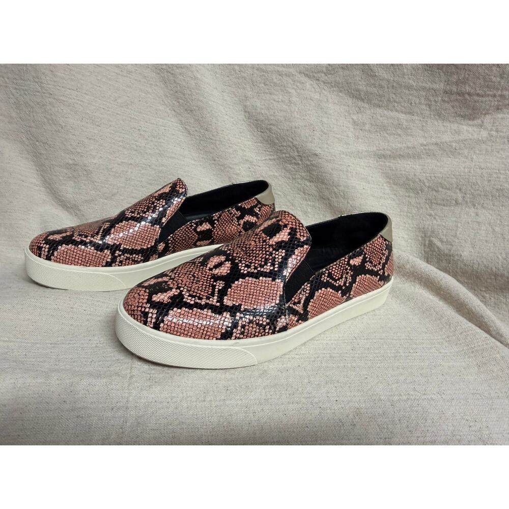 Cole Haan GrandPro Rally Slip On Sneakers Pink Snake Print Womens Size 9B